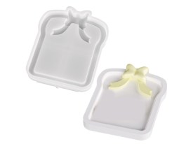 Molde silicona plato rectangular con moño 